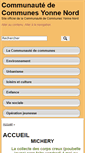 Mobile Screenshot of cc-yonne-nord.fr