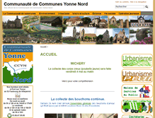 Tablet Screenshot of cc-yonne-nord.fr